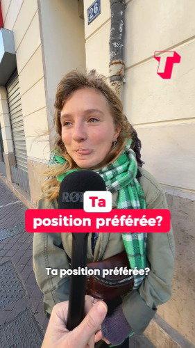 Aujourd’hui, j’ai demandé aux gens quelle était leur position préférée 🤭
Et toi, c’est laquelle ?