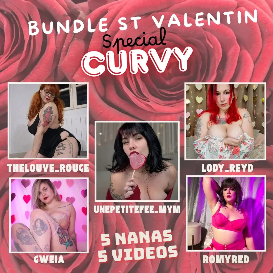 Leak & nude MYM — Romyred : « profite du code promo: CURVY ➡️ -49% sur ton abonnement💥 12€ au lieu de 24€💌 Et le samedi 14 février à 18h, tu recevras directement dans tes DM MYM les 5 vidéos du bundle avec mes copines 💦😏De quoi patienter… et très bien fêter la Saint-Valentin 😈Le code CURVY est aussi actif chez mes copines👇Leur MYM👇💎Lody_reyd💎Unepetitefee_mym💎thelouve_rouge💎Gweia » (MYM)