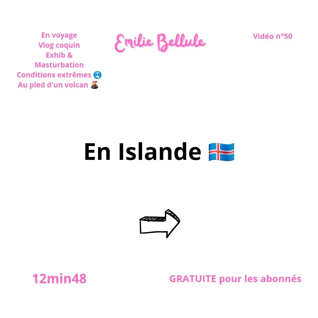 Regarde moi avoir un orgasme en pleine rando au pied d'un volcan islandais 🔥🇮🇸