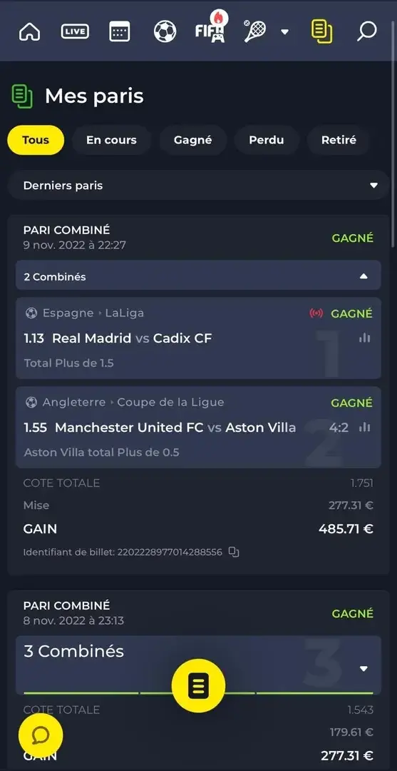 ⚽️ Montante Palier 5 !🚀 10/11/2022✅ Validé