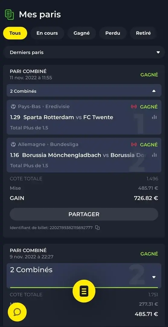 ⚽️ Montante Palier 6 !🚀 11/11/2022✅ Validé