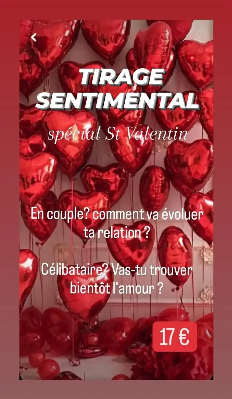 Bientôt la St Valentin ! ❣️ Pour l'occasion profite de ce tirage spécial AMOUR 😍 En couple? comment va évoluer ta relation? Célibataire ? Vas-tu trouver l'amour? Curieux/se de savoir ce que Cupidon te réserve? Abonne-toi et profite de ce tirage privé mais aussi de toutes les prestations réservées à mes abonnés, Sandra ✨