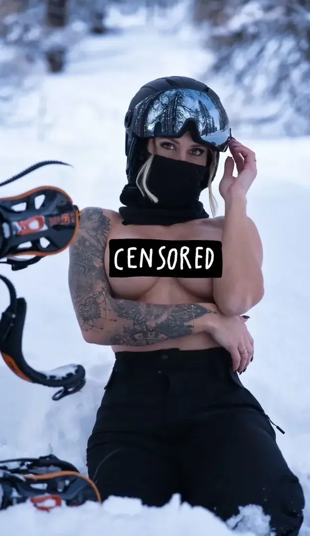 Les photos du ski sont disponibles en privé 😉Il a fait très chaud sur la neige 😌😈