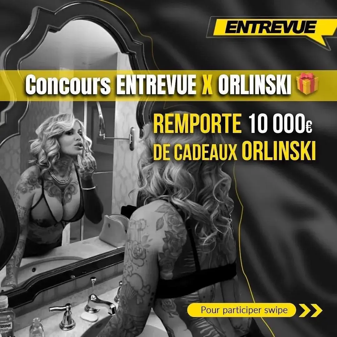 🎁 CONCOURS 🎁Sur Instagram et viens lire mon dernier interview 🤩🤩Entrevue le numéro 1 des magazines people vous fait gagner plus 10 000€ de cadeaux ce mois-ci !Vous pouvez gagner la nouvelle collection Orlinski qui est incroyable.Lots à gagner :10 SCULPTURES ORLINSKI2x Kong Hammer Spirit à 1 400€2x Elephant Spirit à 1 400€2x Kong Penseur Spirit à 1 600€2x Shark Spirit à 1 400€2x Wolf Spirit à 1 400€5 porte clefs5 Artbooks10 bons d’achats de 50€10% sur tous les produits orlin