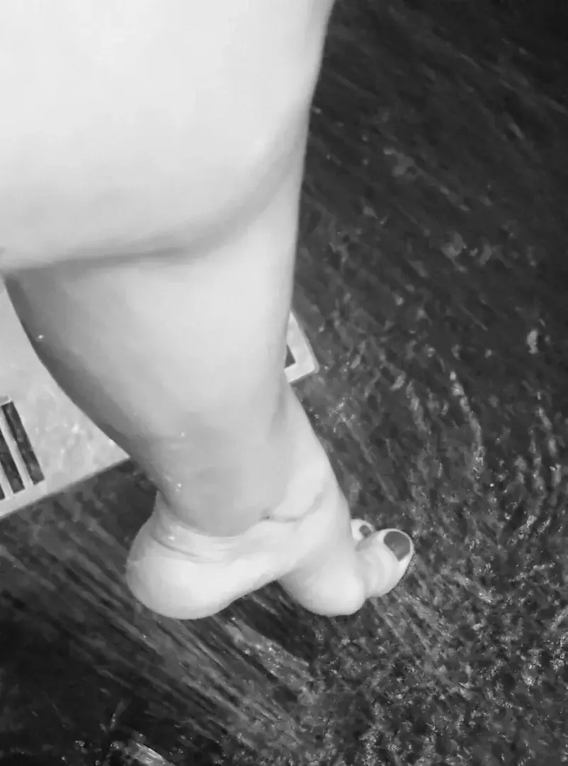 Sous la douche!