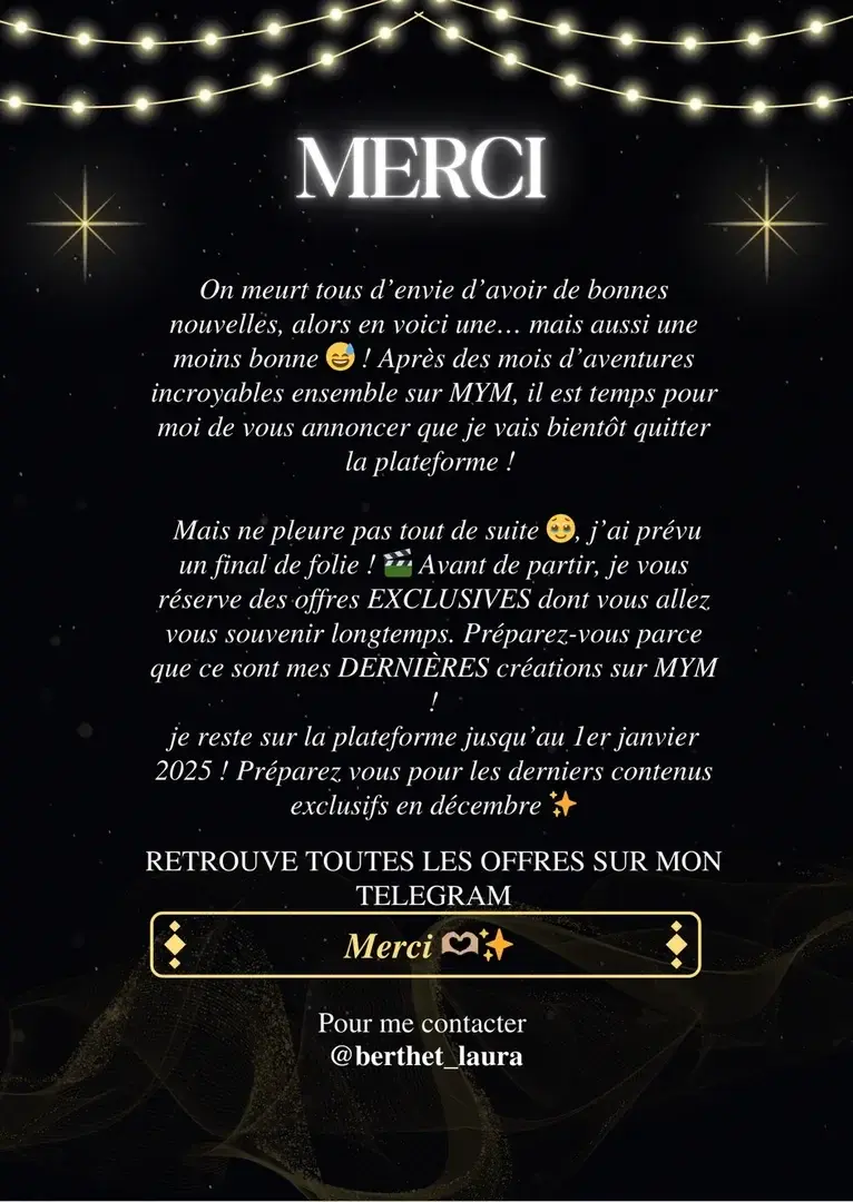 Cela faisait un petit moment maintenant que j’y songe , et  il est temps pour moi de tourner et clôturer cette page de ma vie ✨ merci pour votre soutient 🫶🏽 ce n’est qu’un au revoir ❤️