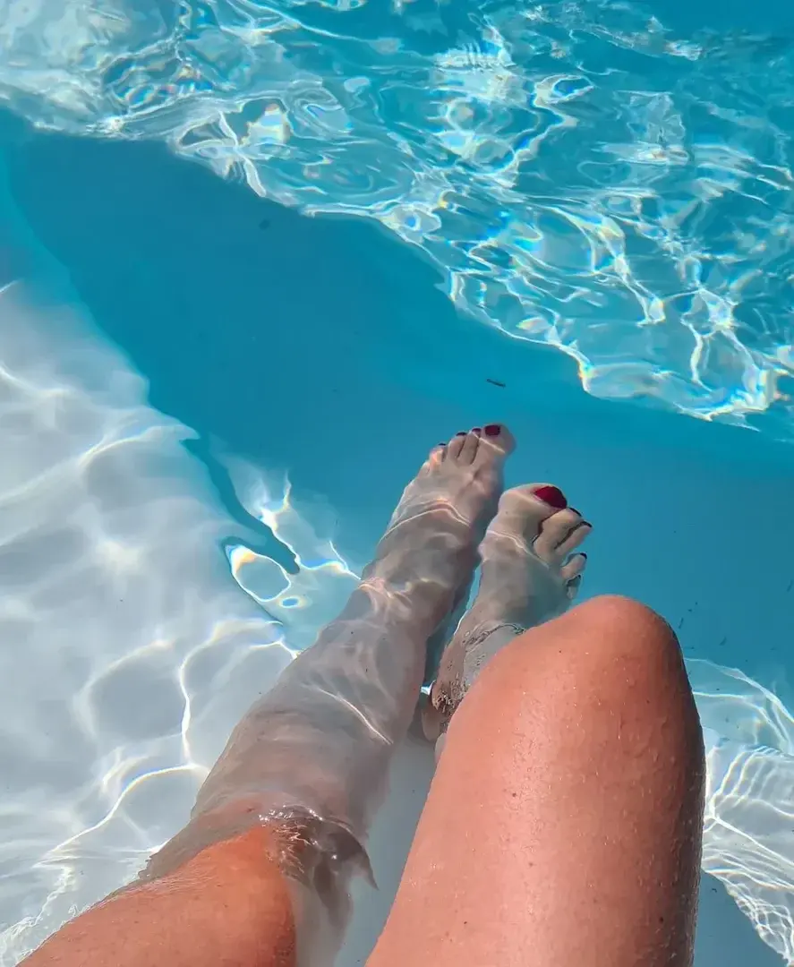 A la piscine