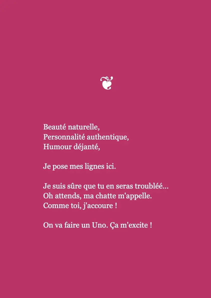 Salut, c'est Saara, séductrice involontaire.J'ai créé ma boite de bonbons frissons, toujours accompagnée de ma chatte..∧,,,∧. Miunager: #miu, mon #petite #pussy( • · • ) ~ Miutiful ! Moi fan ♡#poésie #poésiefrançaise #litterature #litteraturefrançaise #ecriture #ecrivaine #poetesse #coquine