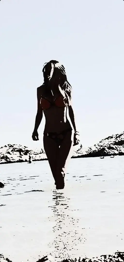 Au loin se dessine une silhouette... déterminée comme la femme d'un Pirate