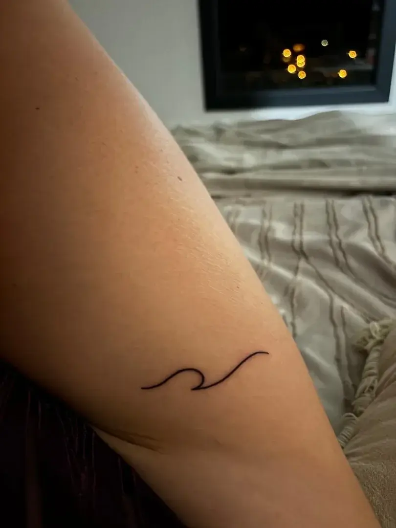 Nouveau tatouage #tatouagevague#tatouagecuisse