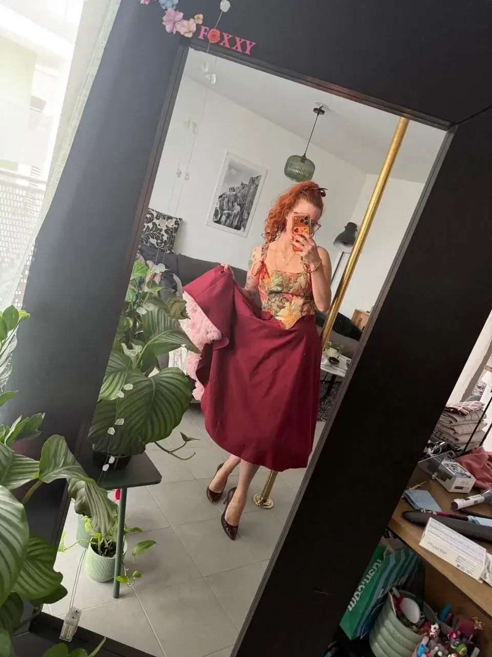 #corset #redhair #foxy