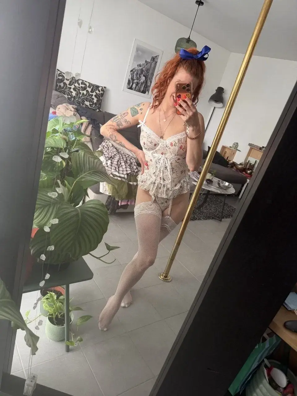 #lingerie #vintage #redhair