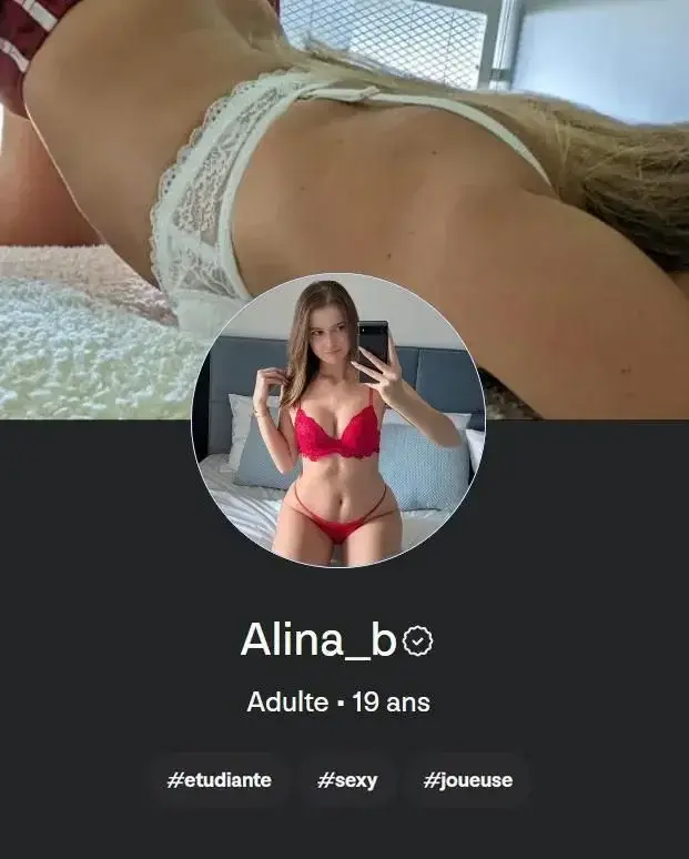 ⚠️⚠️⚠️⚠️⚠️ MERCI DE ME LIRE JUSQU'AU BOUT ! ⚠️⚠️⚠️⚠️⚠️Comme annoncé, je me retire de MYM car je n'ai plus le temps, j'ai supprimé quasiment toutes mes photos et je ne me reconnecterai plus. 👋Par contre ! Y'a ma meilleure pote Alina qui continue sur MYM, son pseudo c'est "Alina_b" et vous pouvez vous abonner gratuitement à son compte MYM avec le code "FREE". 😘C'est le dernier cadeau que je vous fais 🎁 alors profitez-en, elle n'est pas prête d'arrêter MYM elle vu comme elle est chaude du cul 😂😂😂