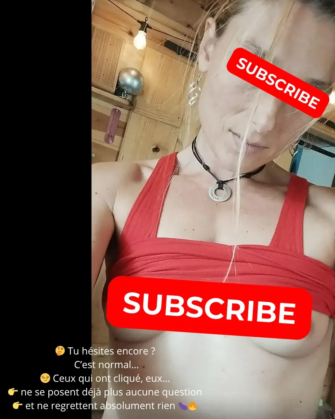 Tu es majeur ? 🔞Tu es consentant ? 😈Tu me trouves chaude ? 🤤Alors qu'est ce que tu attends ?!Craque un abonnement pour passer un pur moment de folie  😍 😍 😍Attention, si tu me rejoins, mon objectif est clairement de te rendre complétement accro à moi ❤️