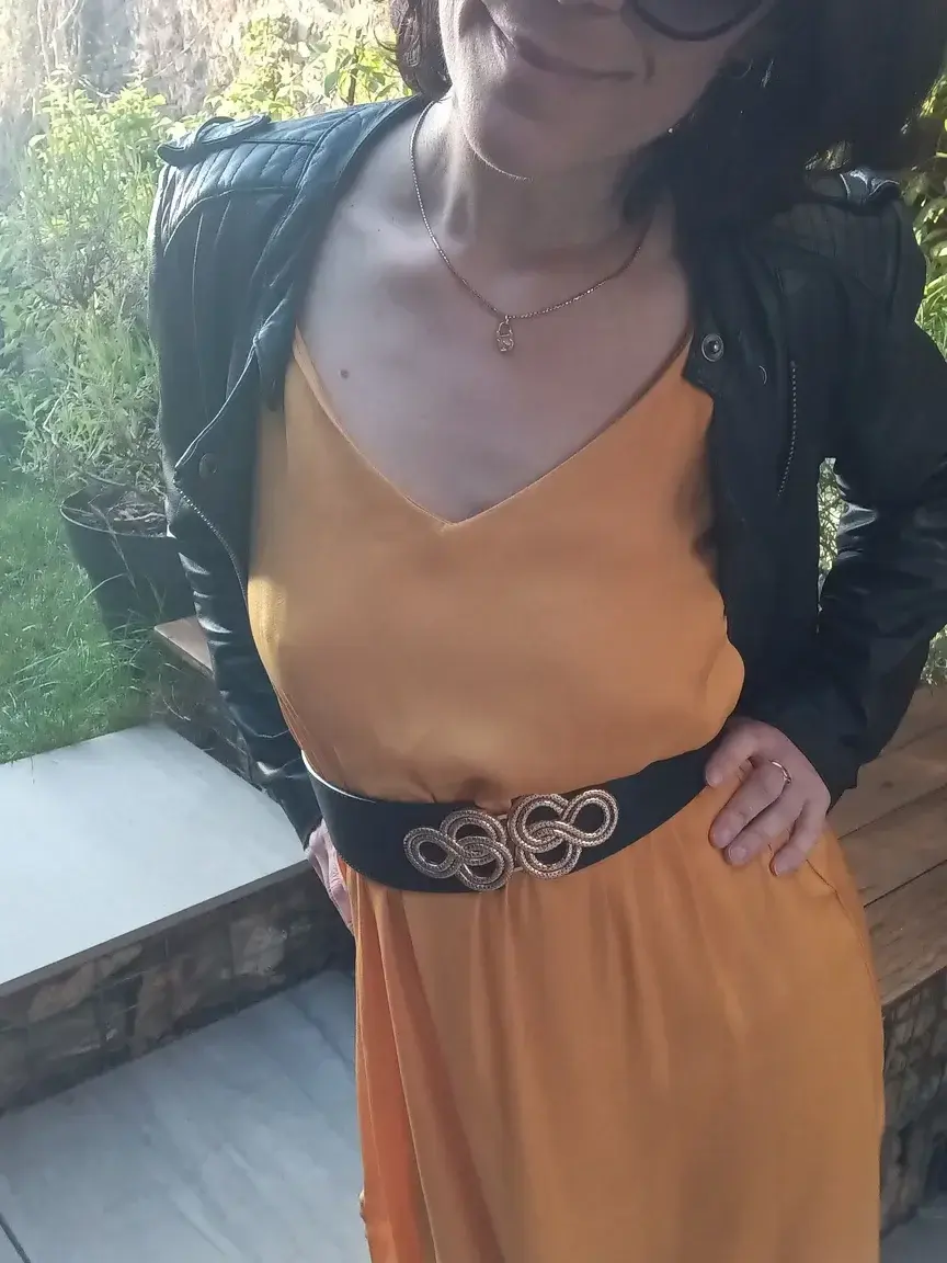 Tenue du jour 😊 robe fluide et perfecto