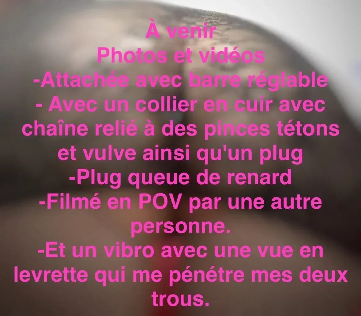 Avant la fin du mois  😈