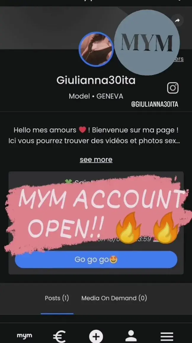 New Mym Account finally opened!!!Can't wait to share some videos!!XoxoEnfin mon compte Mym ouvert !! Impatiente de partager avec vous de prochaine vidéos hot 😋😋😋Bisous mes amours 😘😘😘