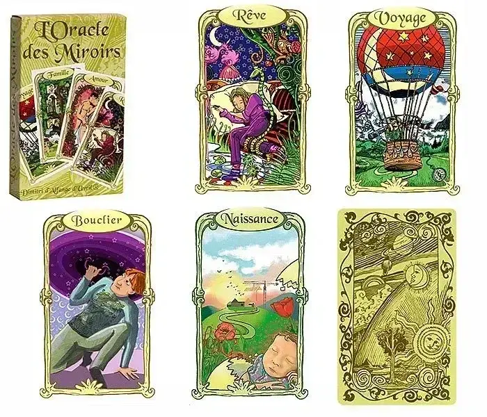 Exemple d'illustrations de mon oracle des Miroirs