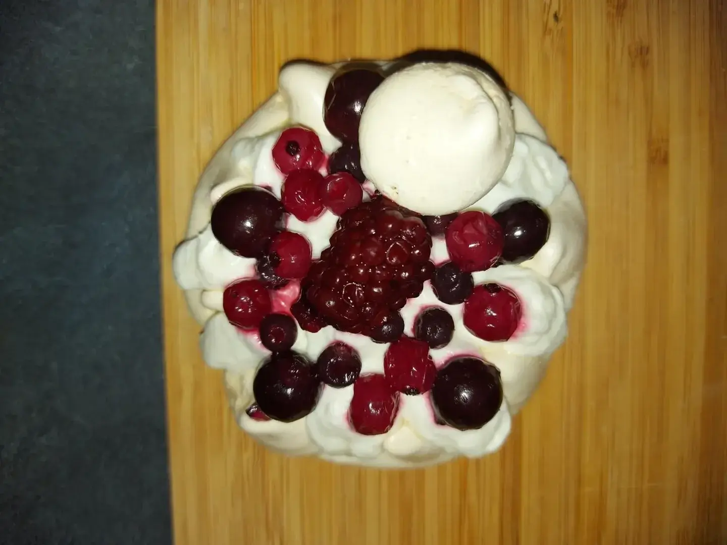ce que jaime faire la cest palvova fruit rouge