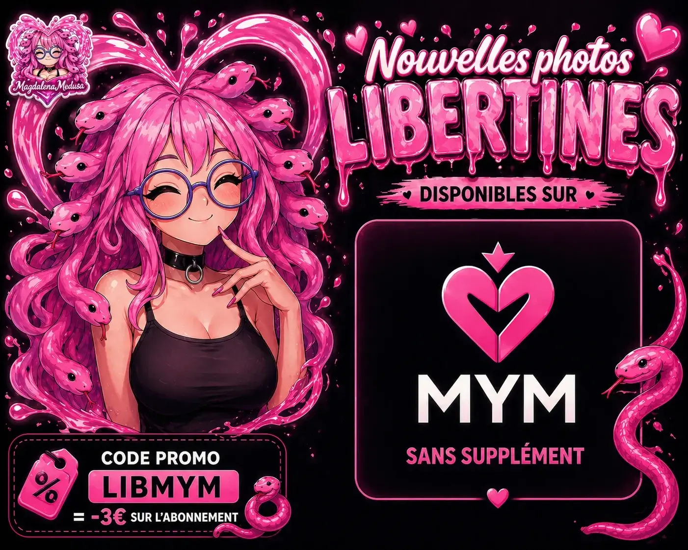 Elle vient de sortir 😈💧Et clairement… celle-ci n’est pas pour tout le monde 🐍💗 Contenu libertin exclusif💧 Inclu dans les abonnements MYM⚡ Code promo : LIBMYM = -3€👉 Les curieux sont déjà en train de s’abonner.