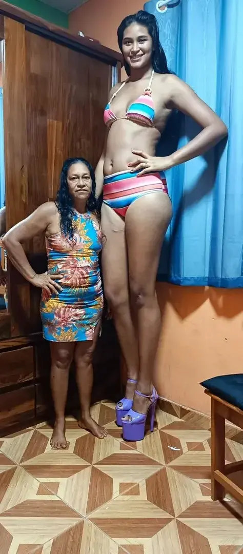 Comparando altura com mulher de 150 de altura!!!