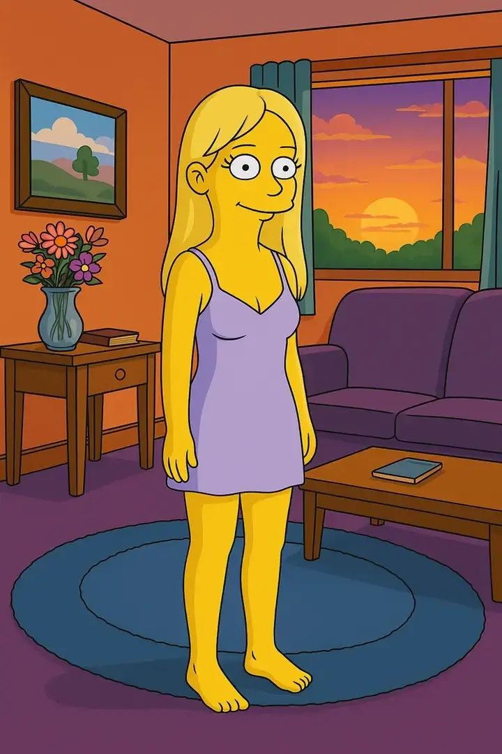 Laura, l'amie d'Amanda, version simpson :-p