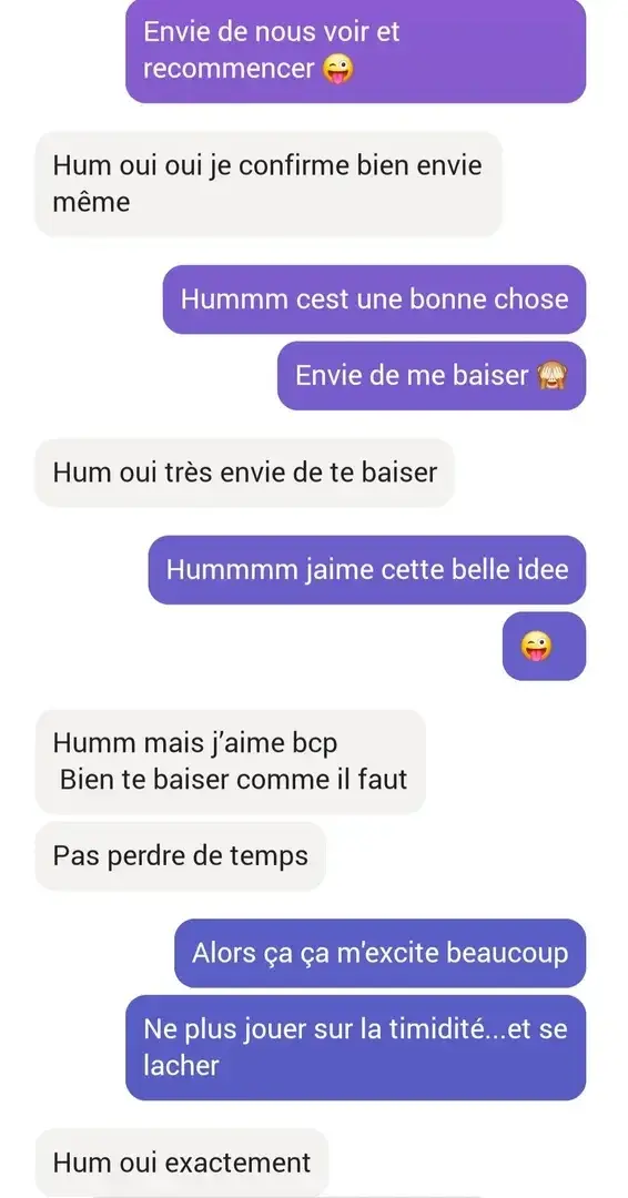Je crois que mon jeune amant a envie de me b*****...Et toi?