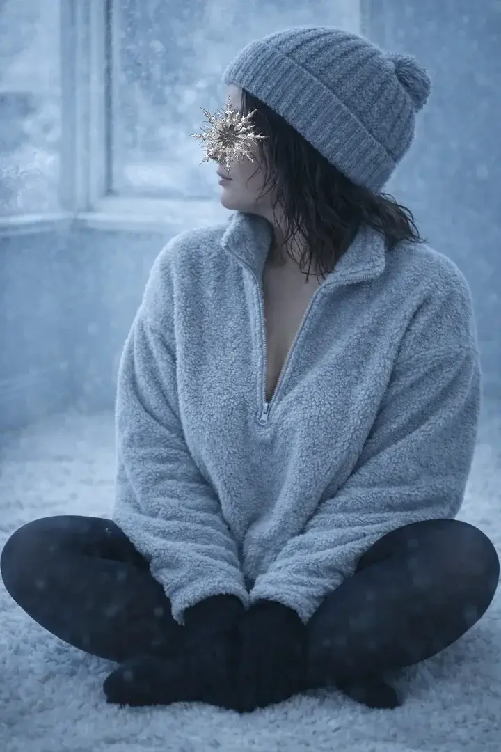Leak & nude MYM — Lunavelvet_666 : « Le matin me rend différente…Plus fragile, plus vraie.Le froid dessine les contrastes,la lumière révèle sans exposer.Un instant intime, à découvrir en privé ❄️💌 » (MYM)