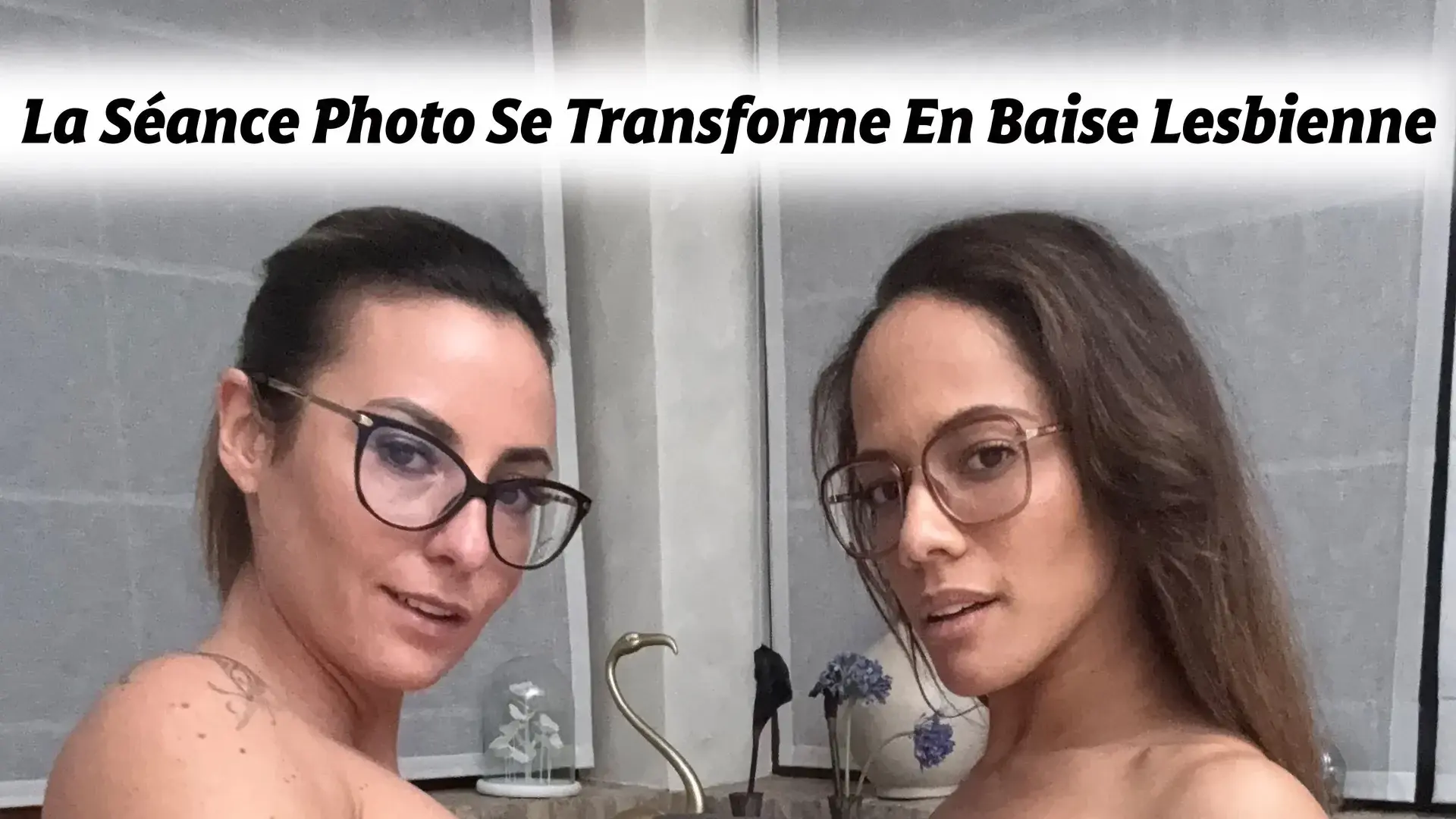 Quand le shooting photo 📸 avec Diana Lawrence se transforme en baise lesbienne 👄Deux belles coquines en talons 👠 et bas résilles en train de se bouffer la chatte et la bouche 💋 ..➡️ ➡️ ➡️