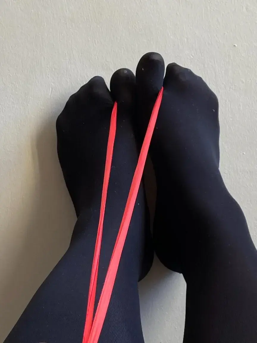 Black stockings and red ribbon ❤️‍🔥