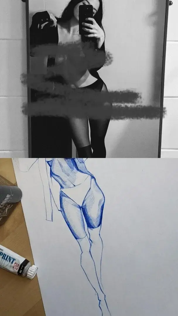 ✍🏻 vs 📸. Uncensored version ⬇️