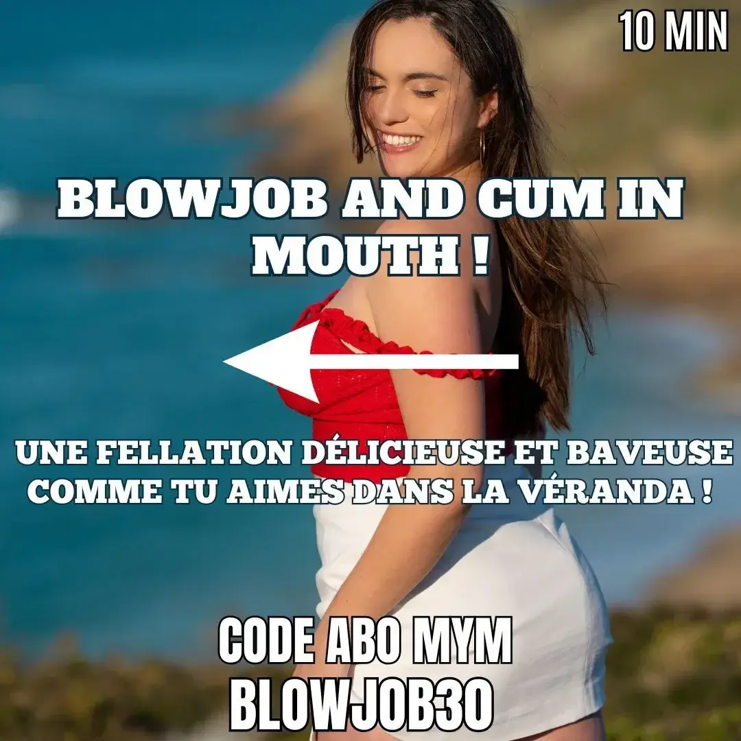 👉 CODE BLOWJOB30 pour t'abonner 🎁✨BLOWJOB AND CUM IN MOUTH 💦✨ Cette semaine j'avais très envie de sucer une bonne queue et d'en prendre plein la bouche comme une belle gourmande. J'ai donc invité un gentleman dans ma véranda qui n'a pas été déçu de l'accueil. Je l'ai d'abord bien chauffé en l'embrassant langoureusement pendant que ses mains se baladaient sur mes belles fesses en prenant soin de remonter ma robe et de me mettre quelques fessées 😊✨ Je me suis ensuite agenouillée devant lui pour baisser son jogging puis son caleçon et m'emparer de sa queue déjà gonflée pour la sucer avec passion de manière bien baveuse 😋  Sans oublier de lui lécher les couilles et de m'enfoncer son sexe aussi loin que je peux  !✨ Je finis par recevoir tout son sperme dans ma bouche sans en perdre une goutte ! Je le laisse couler devant la caméra pour toi 💦😉