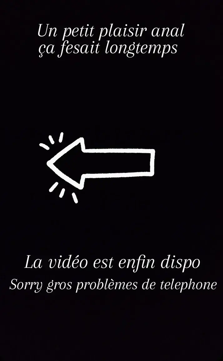Un petit plaisir anal 😋🍑 ça fesait longtemps 😈La vidéo est enfin dispo sorry pour le bordel de retard gros problème de téléphone 😱 j'ai failli tout perdre 😞Mais tout est de nouveau opérationnel 😇
