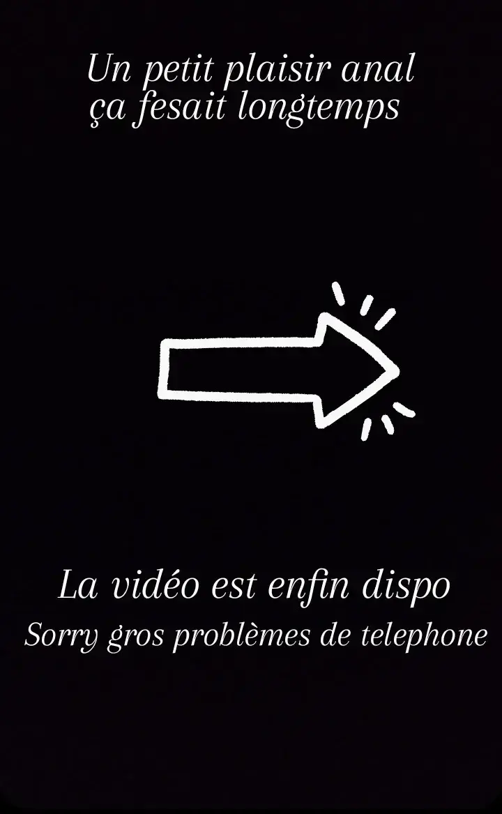 Un petit plaisir anal 😋🍑 ça fesait longtemps 😈La vidéo est enfin dispo sorry pour le bordel de retard gros problème de téléphone 😱 j'ai failli tout perdre 😞Mais tout est de nouveau opérationnel 😇