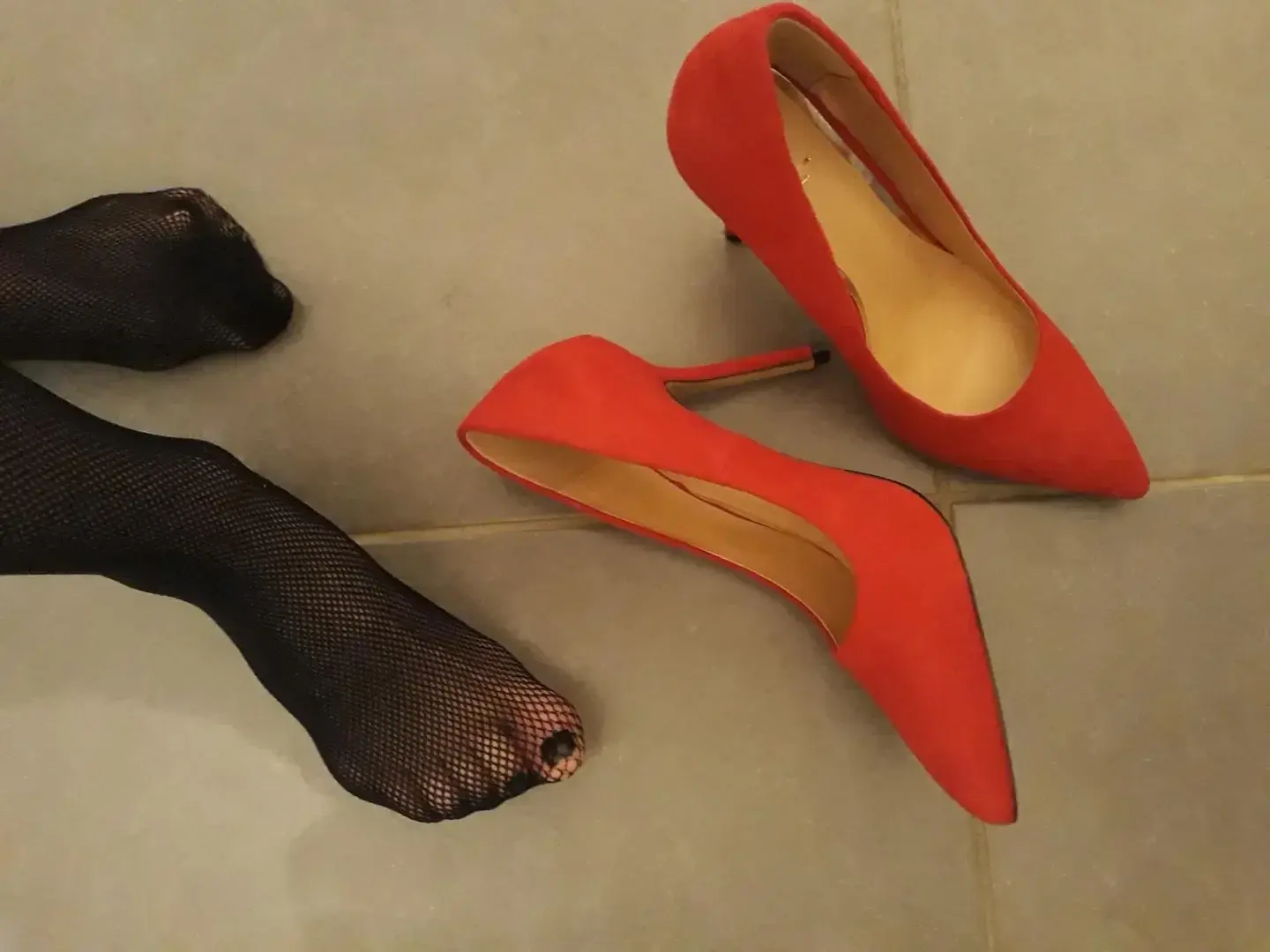 Red Heels & Black Feet