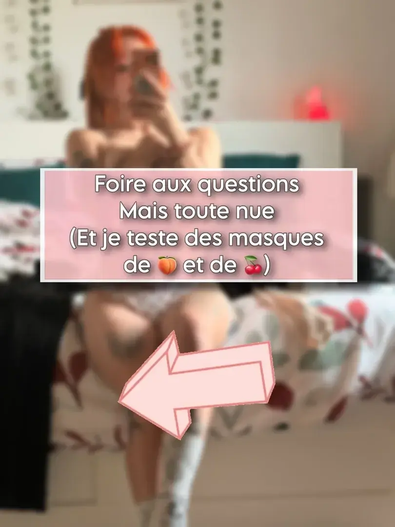 Vidéo de la semaine 🔞📹Aujourd’hui c’est vidéo post tournage au naturel, je réponds aux questions tout en essayant des masques pour les seins et les fesses et je prend même ma douche , on est ici autant justifier ma nudité mdrrC’est chill pour une fois 🫶✨