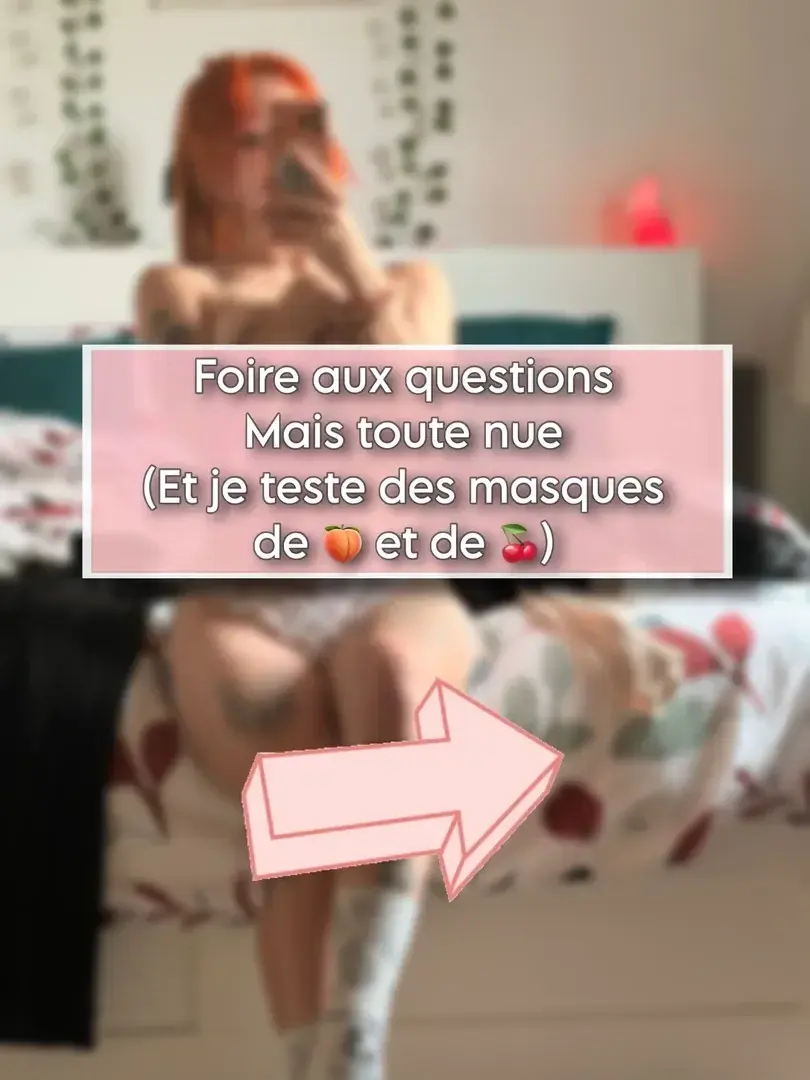 Vidéo de la semaine 🔞📹Aujourd’hui c’est vidéo post tournage au naturel, je réponds aux questions tout en essayant des masques pour les seins et les fesses et je prend même ma douche , on est ici autant justifier ma nudité mdrrC’est chill pour une fois 🫶✨