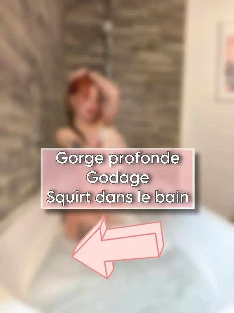 Vidéo de la semaine 🔞📹Dans le bain et d’humeur coquine je commence par m’amuser à faire des gorges profonde à mon godeEt commence à me le mettre dans la chatte , dans l’excitation et l’eau bien chaude je sens que si j’y vais un peu plus fort je pourrais me faire Squirt dans l’eau 🥵💦