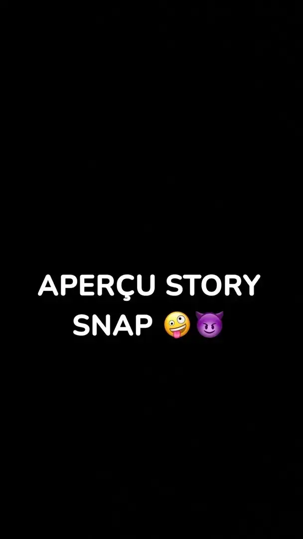 Une idée de ce que tu peux avoir au quotidien dans ton Snap … 🤭🤭