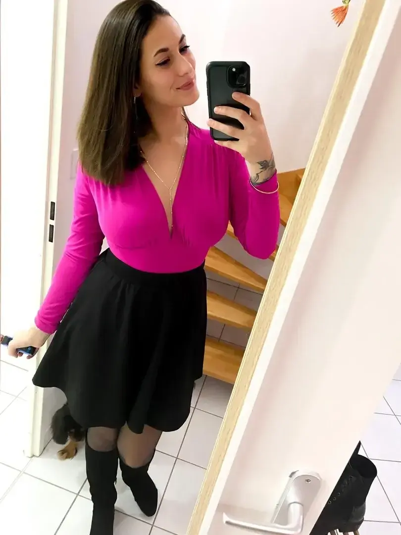 Body jupe juste magnifique 😍🌸#body #rose #sexy #sortie #pretty #girl #brune