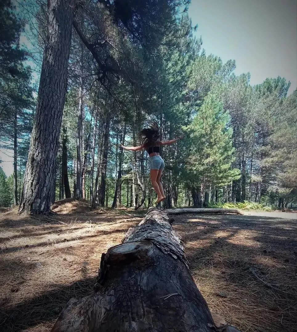 🌲#fun #voyage #girl #joy #fille #vanlife #roadtrip #voyage #jump