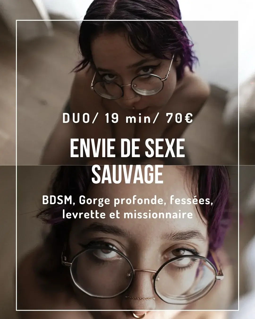 Envie de sexe sauvage :(Regardez sur le feed, vous pouvez découvrir la sextape gratuitement)-J’étais trop excitée en l’attendant du travail… J’ai craqué ! Je me suis touchée lentement… puis de plus en plus fort… jusqu’à jouir une première fois !Et quand il est enfin rentré… je me suis occupée de lui comme il faut… et je lui ai fait kiffer salement. 😏-AU PROGRAMME :— 19 min de sextape BIEN HARD— Plaisir solo intense : masturbation, doigtage, gode— BDSM  : fessées, gorge profonde hard, énormément de bave— Missionnaire et levrette sur le canapé— Finition sale sur mes fesses… 💦— 2 GROS orgasmes-Honnêtement… c’est une de mes sextapes les plus intenses.On voit clairement à quel point j’étais excitée, ouverte, et prête à tout…-Disponible maintenant…À débloquer en messagerie ou directement sur mon site :mlleylla.fr ✨