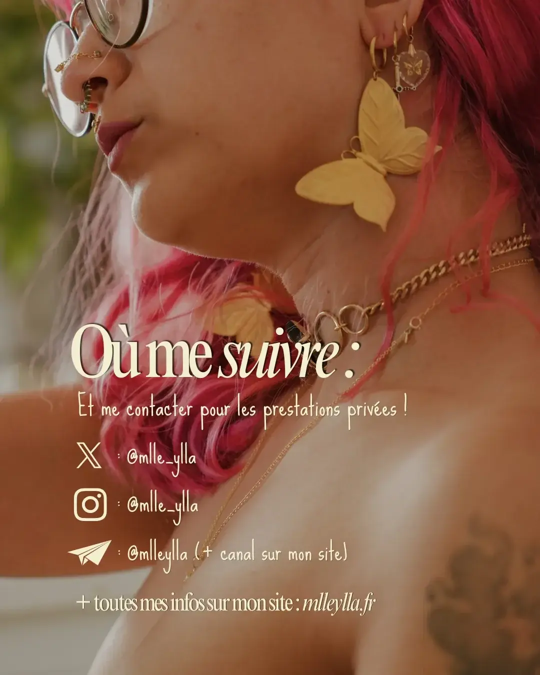 Retrouve-moi sur tous mes réseaux ✨C’est là que je fais mes prestations privés !