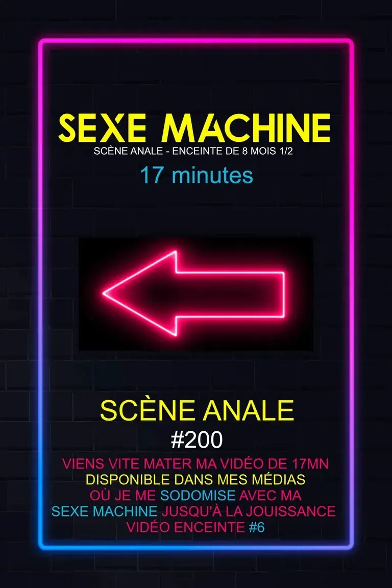 Ce soir tu découvriras dans MES MÉDIAS ma nouvelle scène de 17mn (VIDÉO ENCEINTE #6) où je me SODOMISE avec ma SEXE MACHINE jusqu'à la jouissance 🥵 Une scène où je suis enceinte de 8 mois et 1/2 😈 PHOTO SCREENSHOT ▶️ ISSUE DE LA VIDÉO 😛 et n'oublie pas ton code de -50% sur ton abonnement ou ton réabonnement ▶️ AVRIL50 🧡