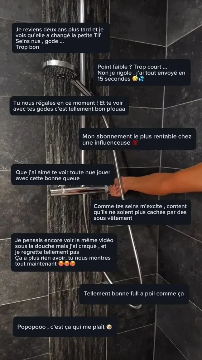 Leak & nude MYM — Tifany_wallemacq : « Et toi , qu’as-tu pensé de ma dernière vidéo Topless sous ma douche ? 🚿N’hésite pas toi aussi à me dire ce que tu en as penséEt si tu ne l’as pas encore vue :-10% avec le code : « SECRETPPV » 🎁Tu la trouveras dans mes MOD 🔥 » (MYM)