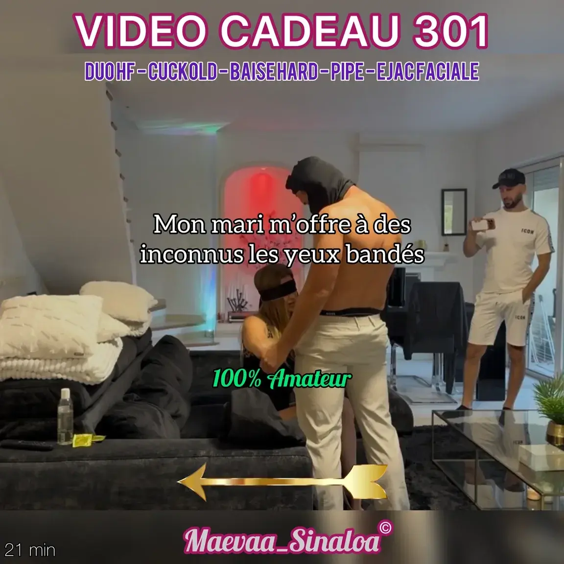 Leak & nude MYM — maevaa_sinaloa : « Nouvelle vidéo de 21 min mes coquins 🔥 Cuckold 🫣 Mon mari m’offre à des inconnus les yeux bandés 😱 » (MYM)