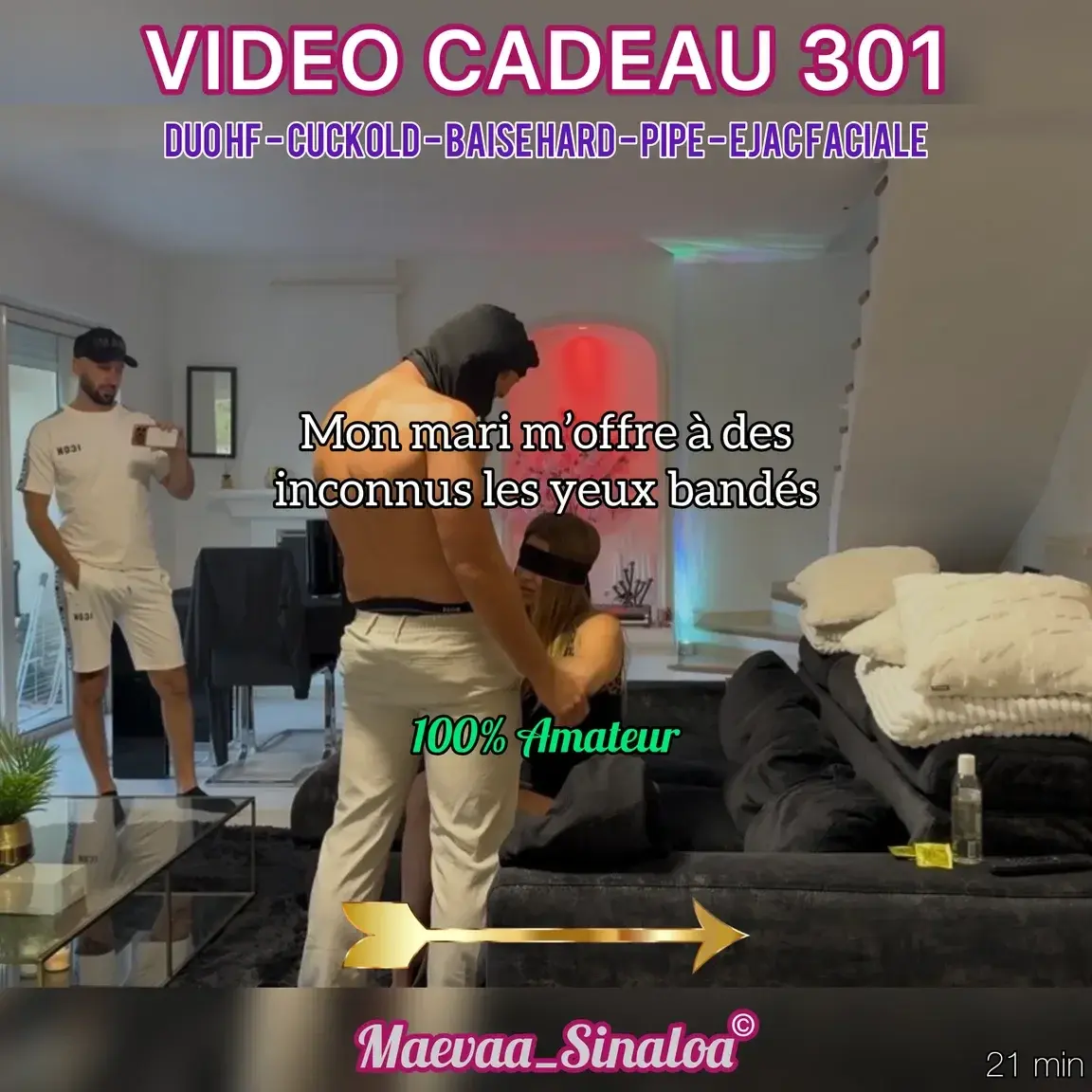 Leak & nude MYM — maevaa_sinaloa : « Nouvelle vidéo de 21 min mes coquins 🔥 Cuckold 🫣 Mon mari m’offre à des inconnus les yeux bandés 😱 » (MYM)