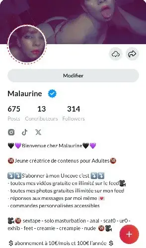 S’abonner c’est pouvoir regarder TOUTES mes vidéos en illimité GRATUITEMENT !! ✨
Si tu as un doute follow moi et va voir mes réseaux (voir profil) , attention quand on commence à me regarder on ne peux plus s’en passer .. 😘