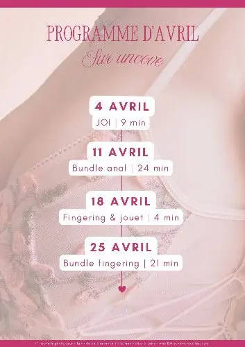 L’intégralité des vidéos à retrouver dans tes DM tous les samedis à 21h 😍