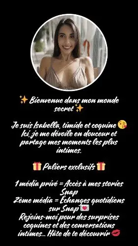 Leak & nude MYM — isabellalatinanice : « Bienvenue dans mon petit monde secret ! 🌟 Ici, je vous dévoile mes moments les plus intimes et coquins. Avec des paliers exclusifs, profitez de contenus privés et d’échanges quotidiens sur Snap. J’ai hâte de vous découvrir et de partager ces instants avec vous ! 😘 » (Uncove)